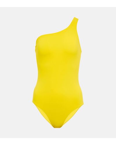 Isabel Marant Sage One-shoulder Swimsuit - Yellow