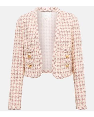 Giambattista Valli Cotton-blend Tweed Jacket - Pink