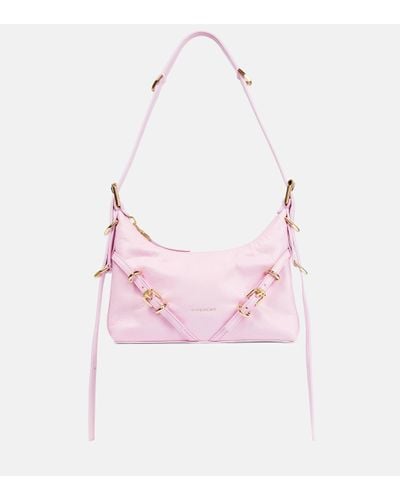 Givenchy Voyou Mini Leather Shoulder Bag - Pink