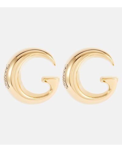 Gucci G Motif Earrings - Metallic
