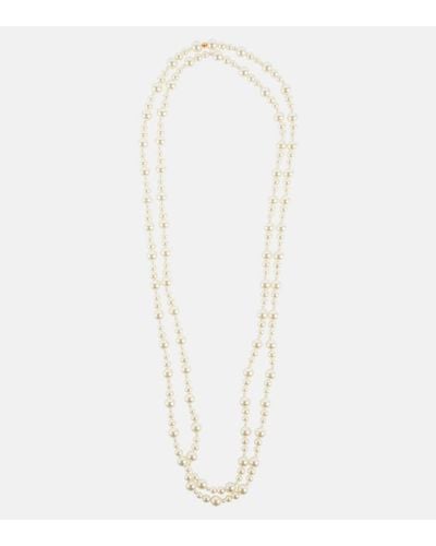 Jennifer Behr Halskette Primavera aus Zierperlen - Weiß