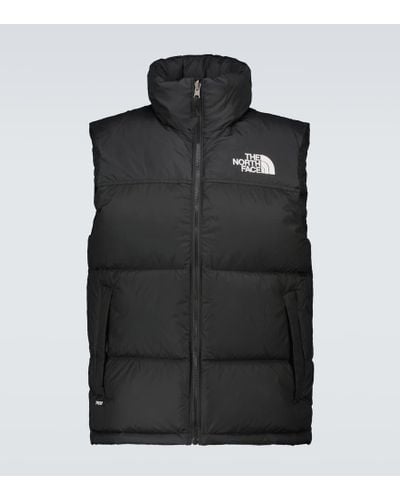 The North Face El chaleco de tope retro nuptse retro de la cara norte 1996 - Negro