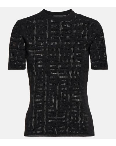 Givenchy Top 4G en jacquard - Noir