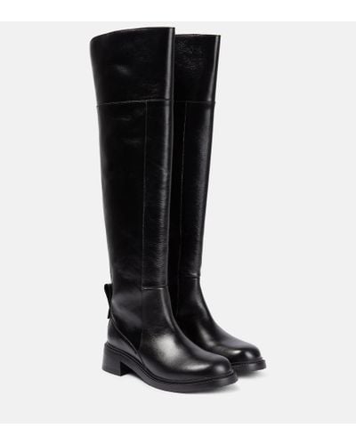 See By Chloé Bonni Leather Knee-high Boots - Black