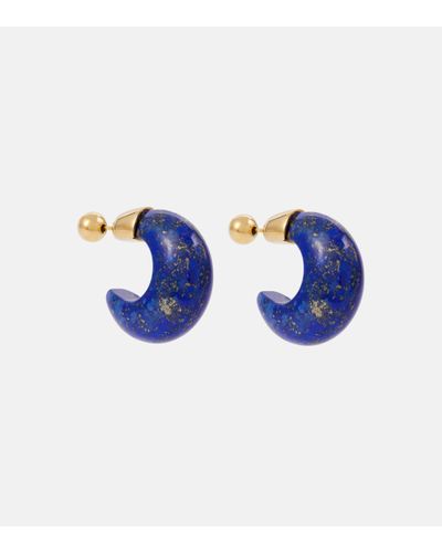 Sophie Buhai Donut 18kt Gold Vermeil Hoop Earrings - Blue