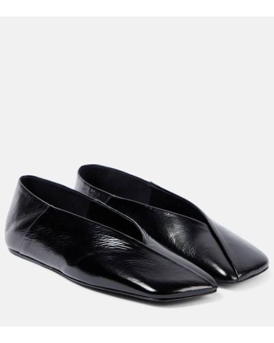 Jil Sander Ballerinas aus Leder - Schwarz