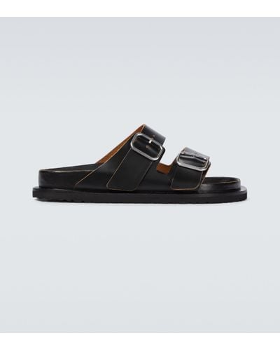 Jil Sander Birkenstock x Sandalen Arizona Naxos aus Leder - Schwarz