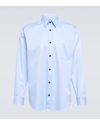 GR10K Cotton Poplin Shirt - Blue