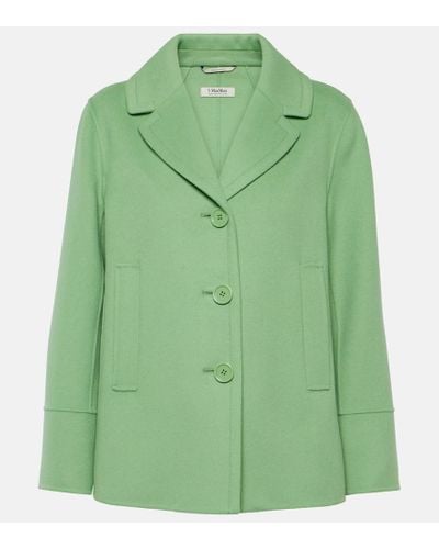 Max Mara Moon Wool Jacket - Green