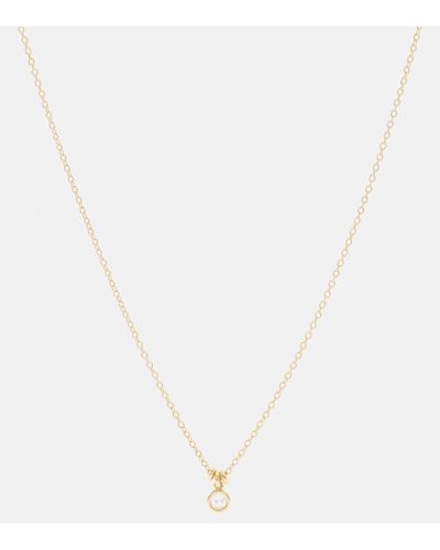 Spinelli Kilcollin Halskette Amirah aus 18kt Gelbgold mit Diamant - Weiß