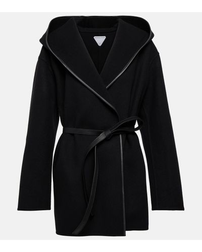 Bottega Veneta Belted Wool And Cashmere Coat - Black