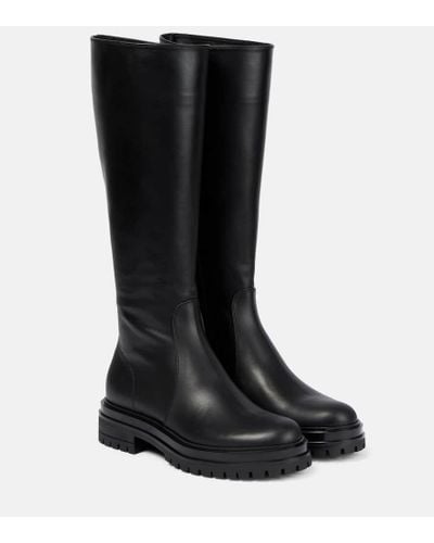 Gianvito Rossi Knee-high Leather Boots - Black