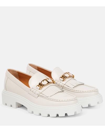 Tod's Fringed Leather Loafers - Multicolour