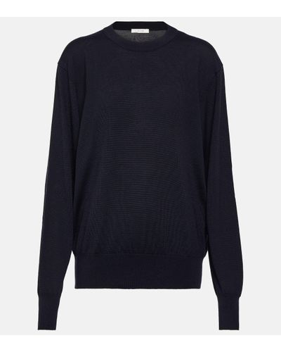 The Row Wool-cashmere Jumper - Blue
