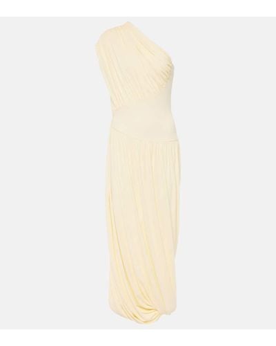 TOVE Ugbad One-shoulder Crepe Jersey Gown - White