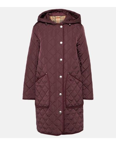 Burberry Abrigo acolchado - Morado