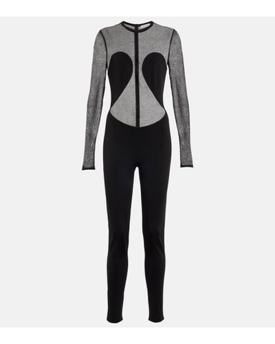 Alaïa Semi-sheer Bodysuit - Black