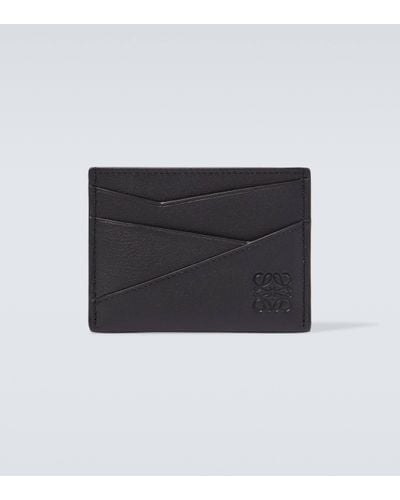 Loewe Puzzle Leather Card Holder - Black