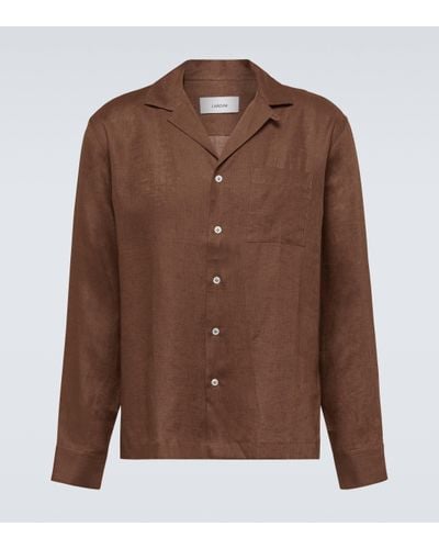 Lardini Linen Shirt - Brown