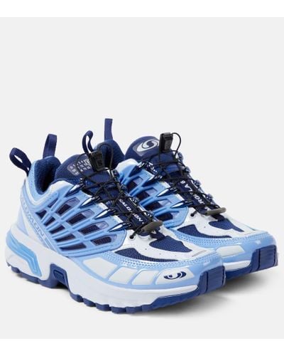 MM6 by Maison Martin Margiela Acs Pro Colorblock Caged Runner Sneakers - Blue