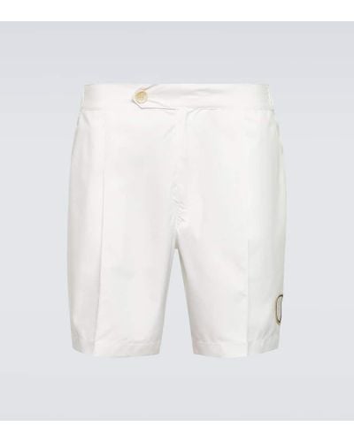 Brunello Cucinelli Mid-rise Bermuda Shorts - White