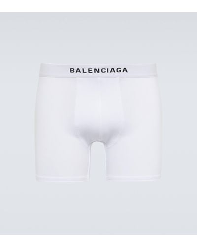 Balenciaga Logo Boxer Briefs - White