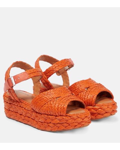 Robert Clergerie Espadrilles Aida9 a plateforme - Orange