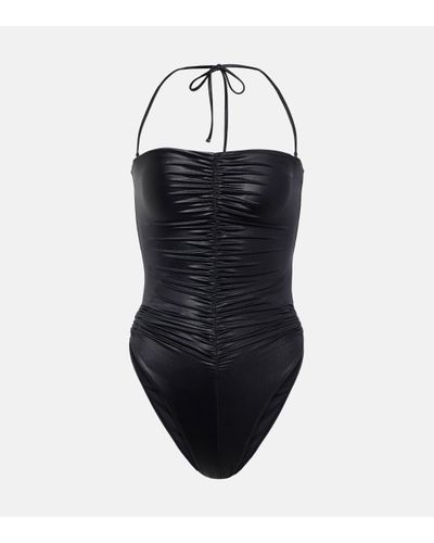 Saint Laurent Halterneck Swimsuit - Black