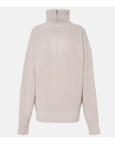Isabel Marant Benny Wool Sweater - White