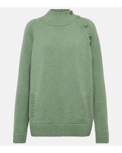 Loro Piana Lupetto Berkeley Cashmere Sweater - Green