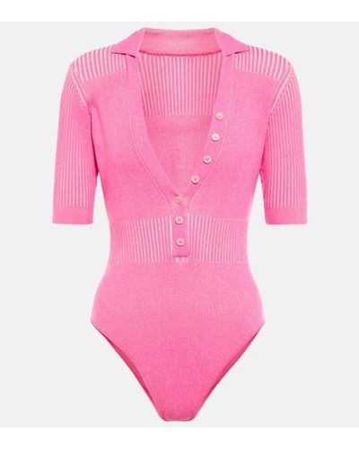 Jacquemus Le Body Yauco Bodysuit - Pink