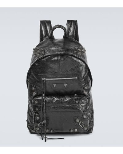 Balenciaga Le Cagole Leather Backpack - Black