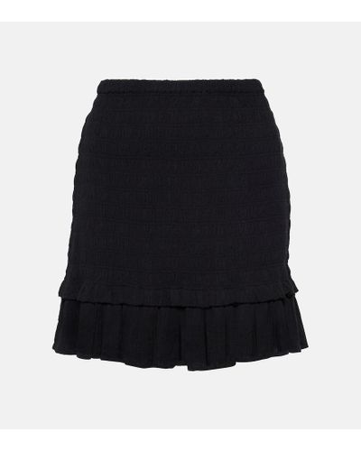 Isabel Marant Minigonna Dorela in misto cotone - Nero