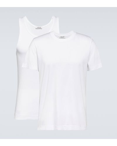 CDLP Jersey T-shirt And Tank Top Set - White