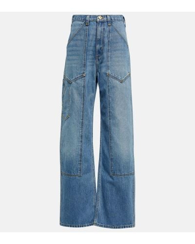 RE/DONE Jeans Super High Workwear - Azul