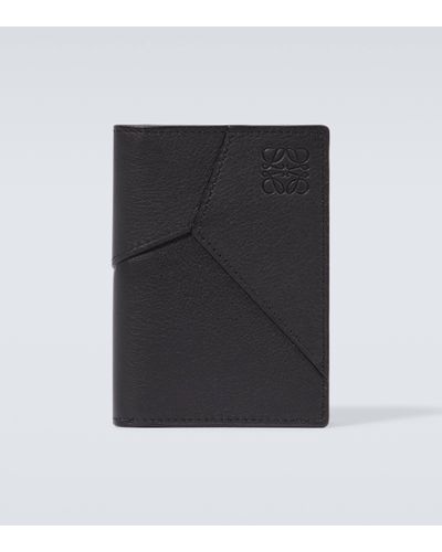Loewe Puzzle Leather Card Case - Black