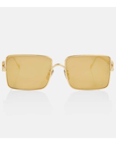 Loewe Gafas de sol rectangulares con anagrama - Neutro