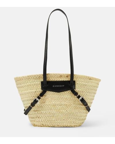 Givenchy Tote Voyou Small aus Raffiabast - Natur