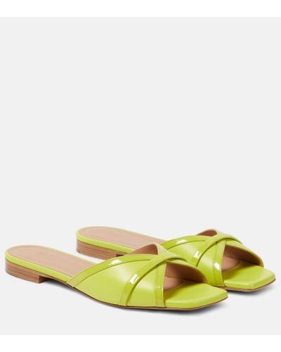 Malone Souliers Perla Leather Sandals - Yellow