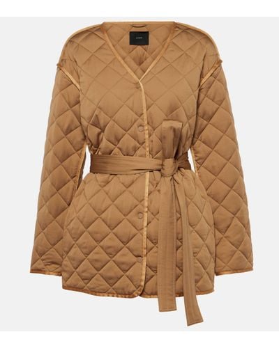 JOSEPH Jebb Quilted Jacket - Brown