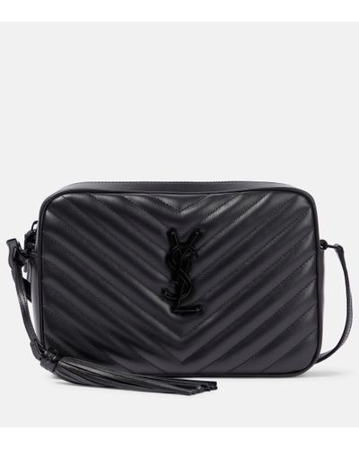 Saint Laurent Lou Quilted Leather Camera Bag - Black