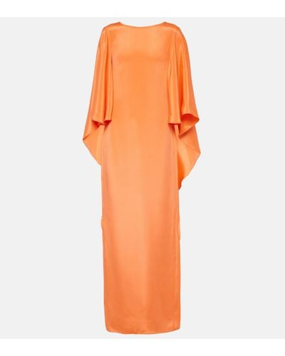 Max Mara Robe longue Elegante Baleari en soie - Orange