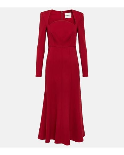 Roland Mouret Cady Midi Dress - Red