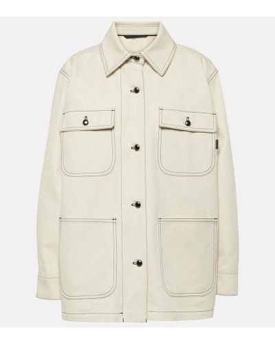 Max Mara Dardano Cotton And Linen Jacket - Natural