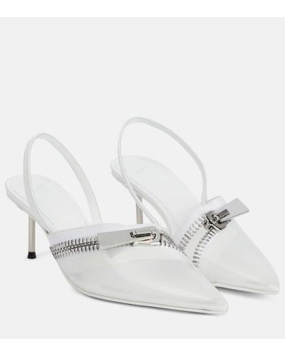 Coperni Pumps slingback Clear Zip in PVC - Bianco