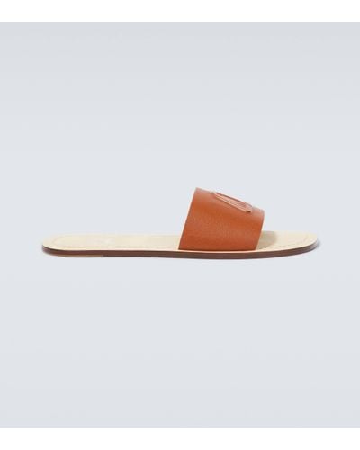 Christian Louboutin Varsicool Leather Slides - Multicolour