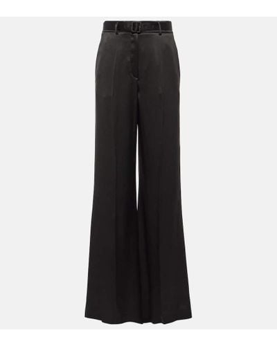 Gabriela Hearst Mabon Silk Wide-leg Pants - Black