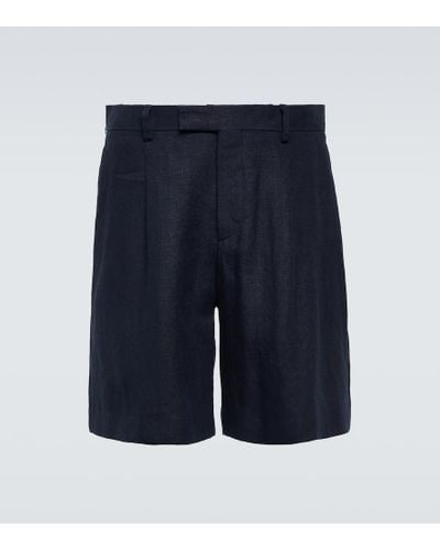 Lardini Bermuda-Shorts aus Leinen - Blau