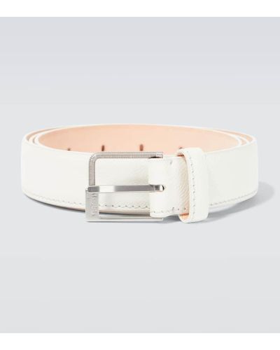 Maison Margiela Leather Belt - White