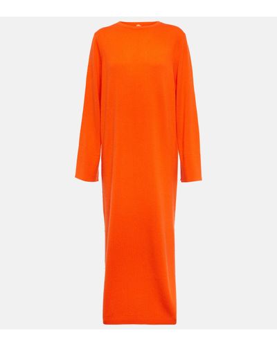 Jardin Des Orangers Wool And Cashmere Jumper Dress - Orange
